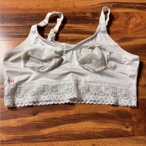 Ruby Ribbon White Lace Bralette